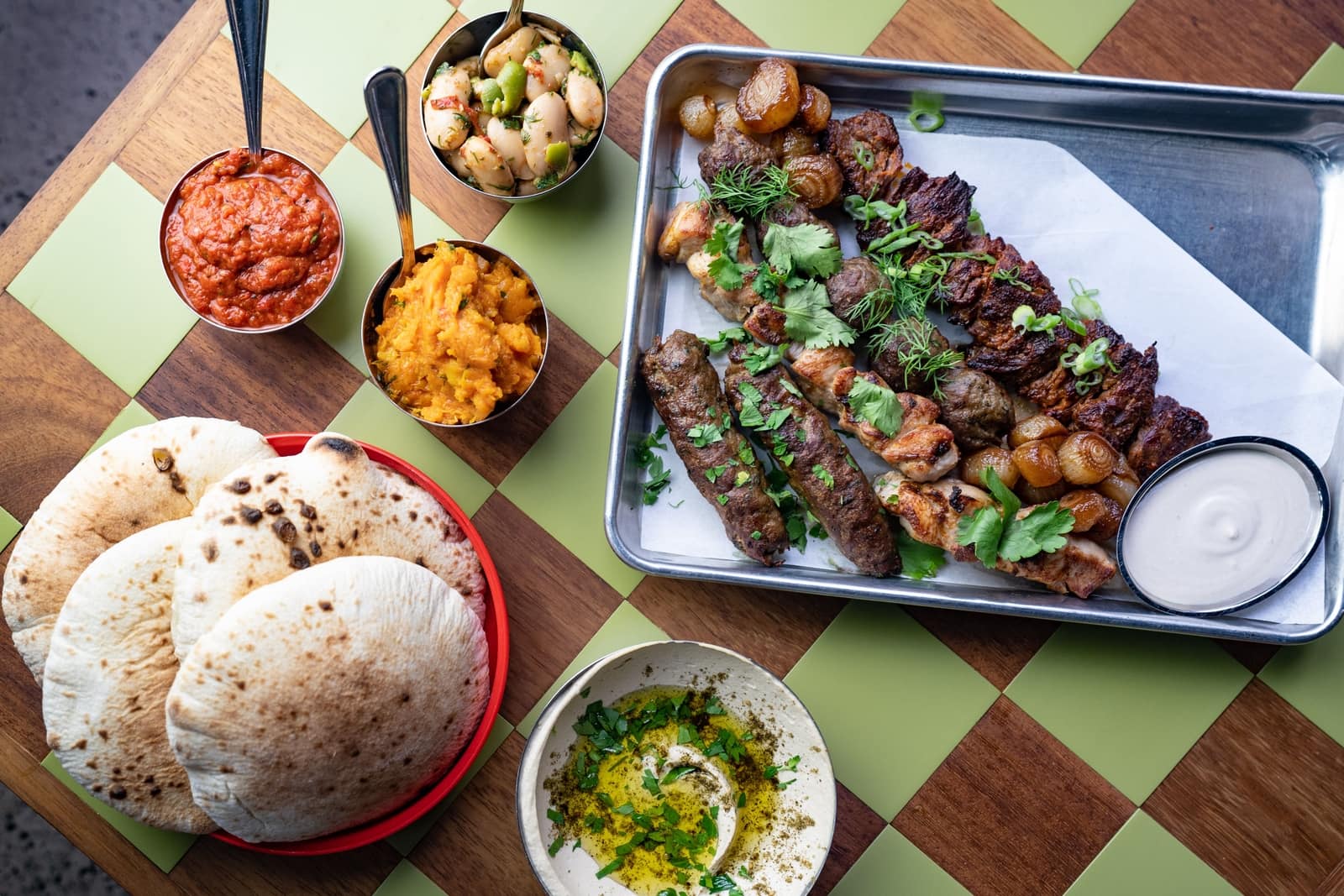 Laser Wolf Israeli Rooftop Restaurant The Hoxton, Williamsburg