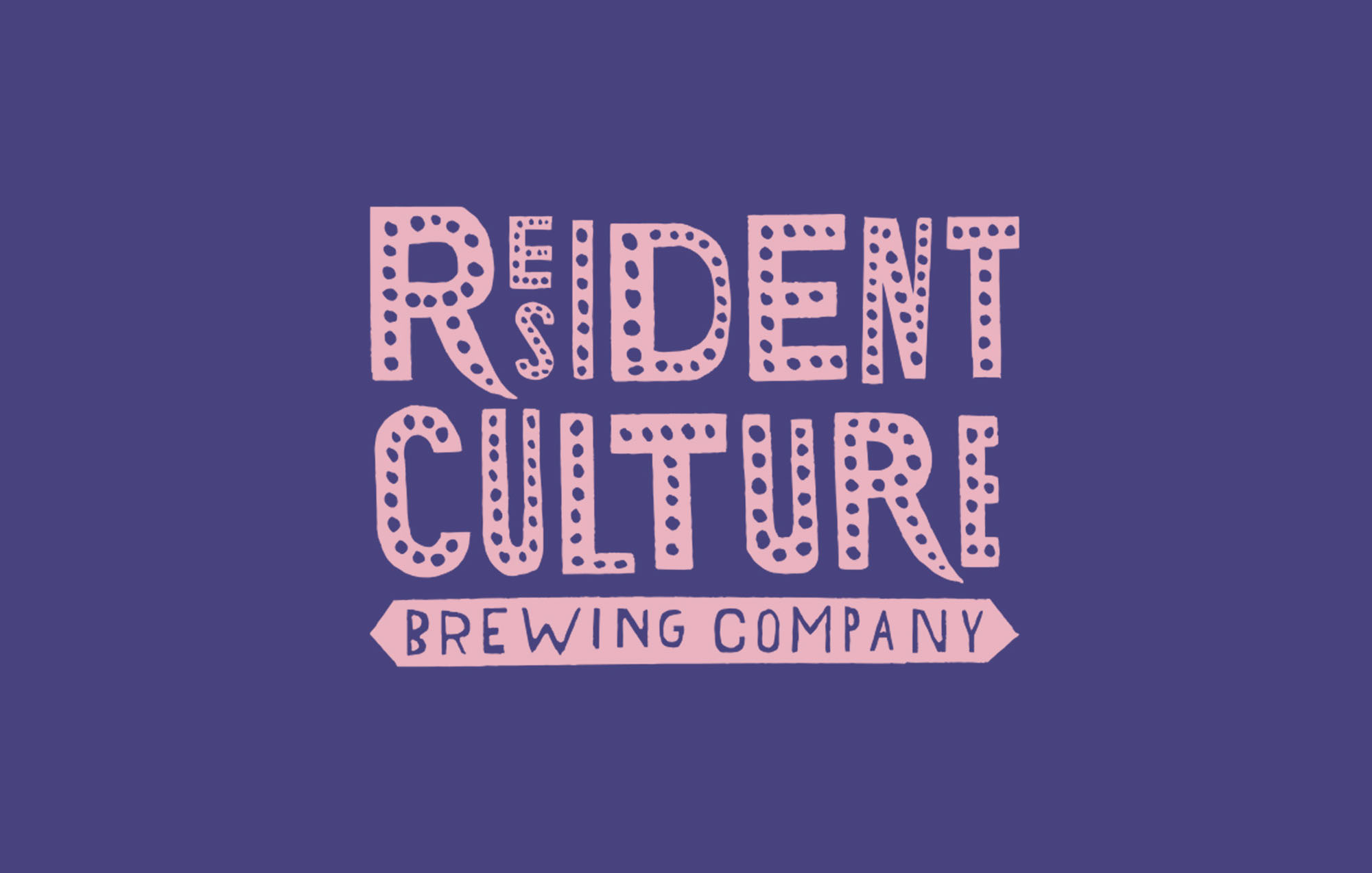 resident culture logo with a purple background