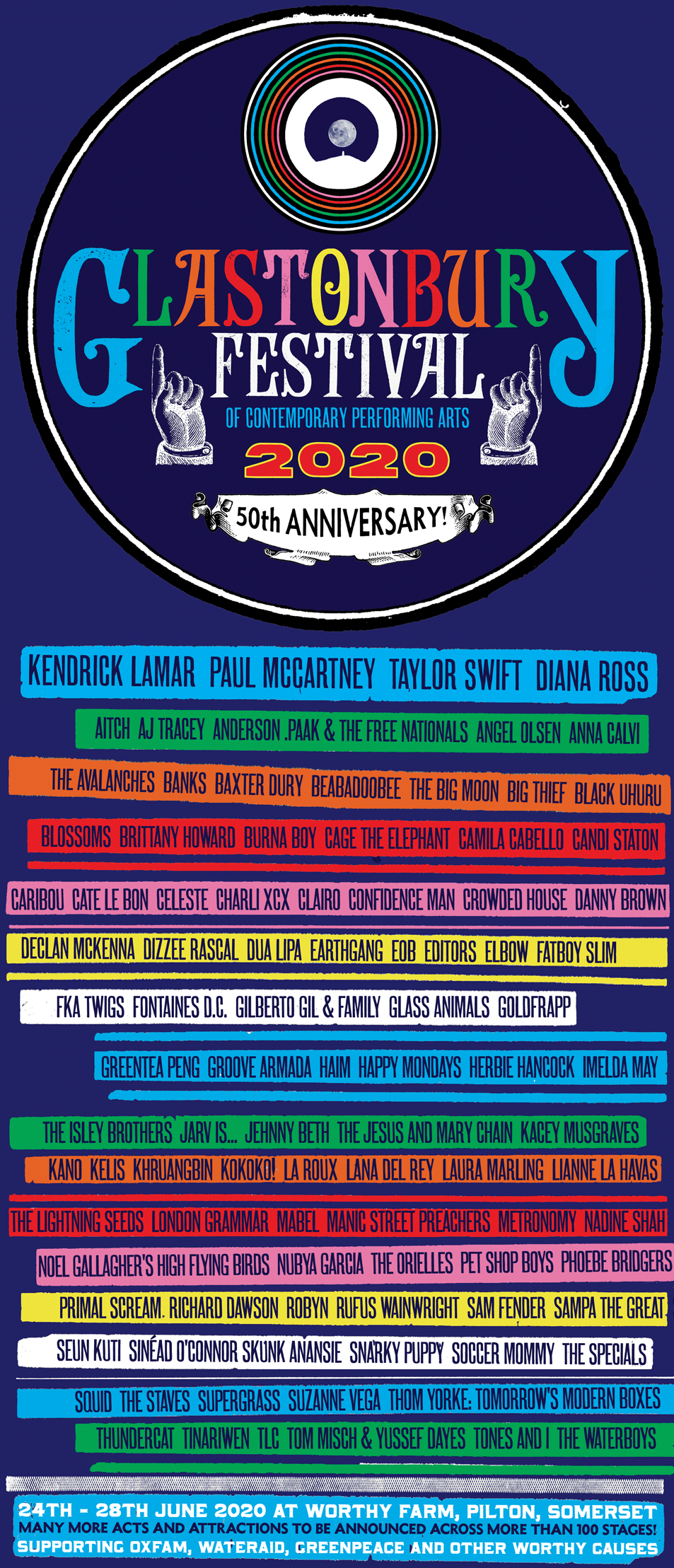 For more information on Glastonbury Festival please go to https://www.glastonburyfestivals.co.uk