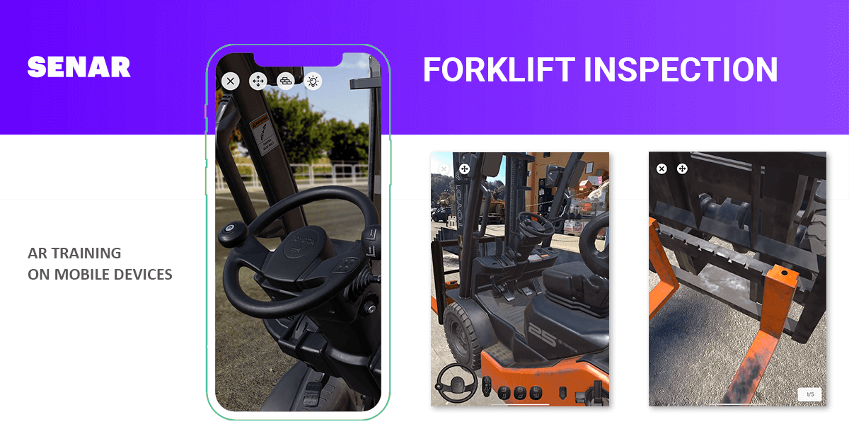 Forklift Inspection Training in AR (Augmented Reality)
