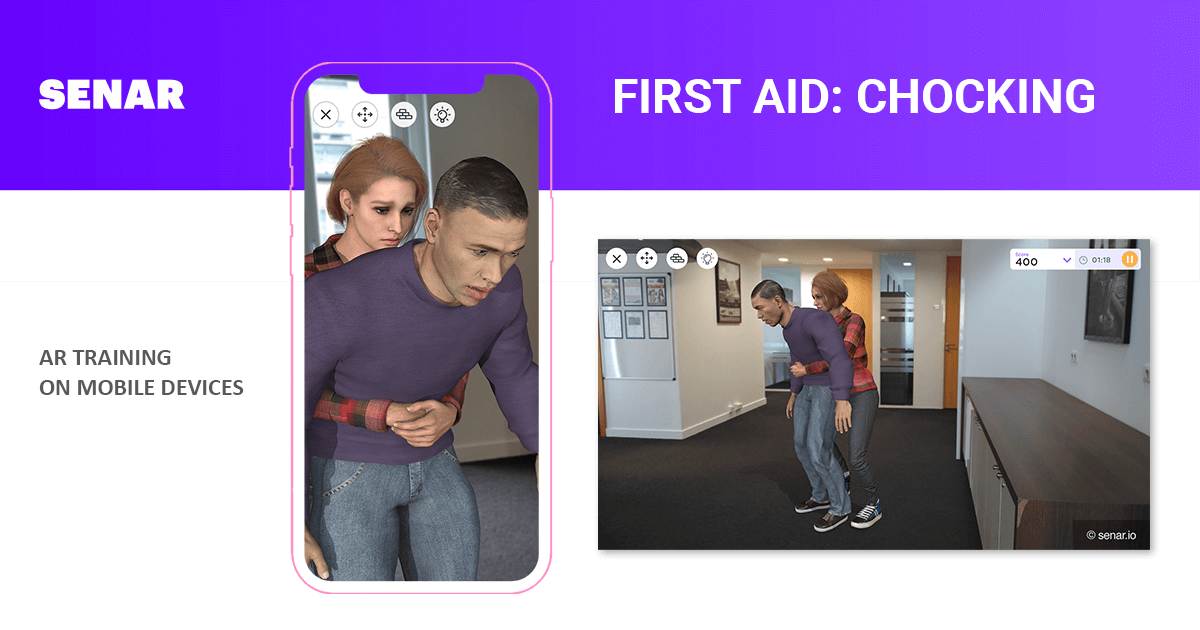 First Aid Training in AR (Augmented Reality): Choking Hazard