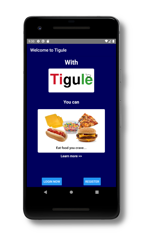 Tigule mobile app welcome screen animation slide 3