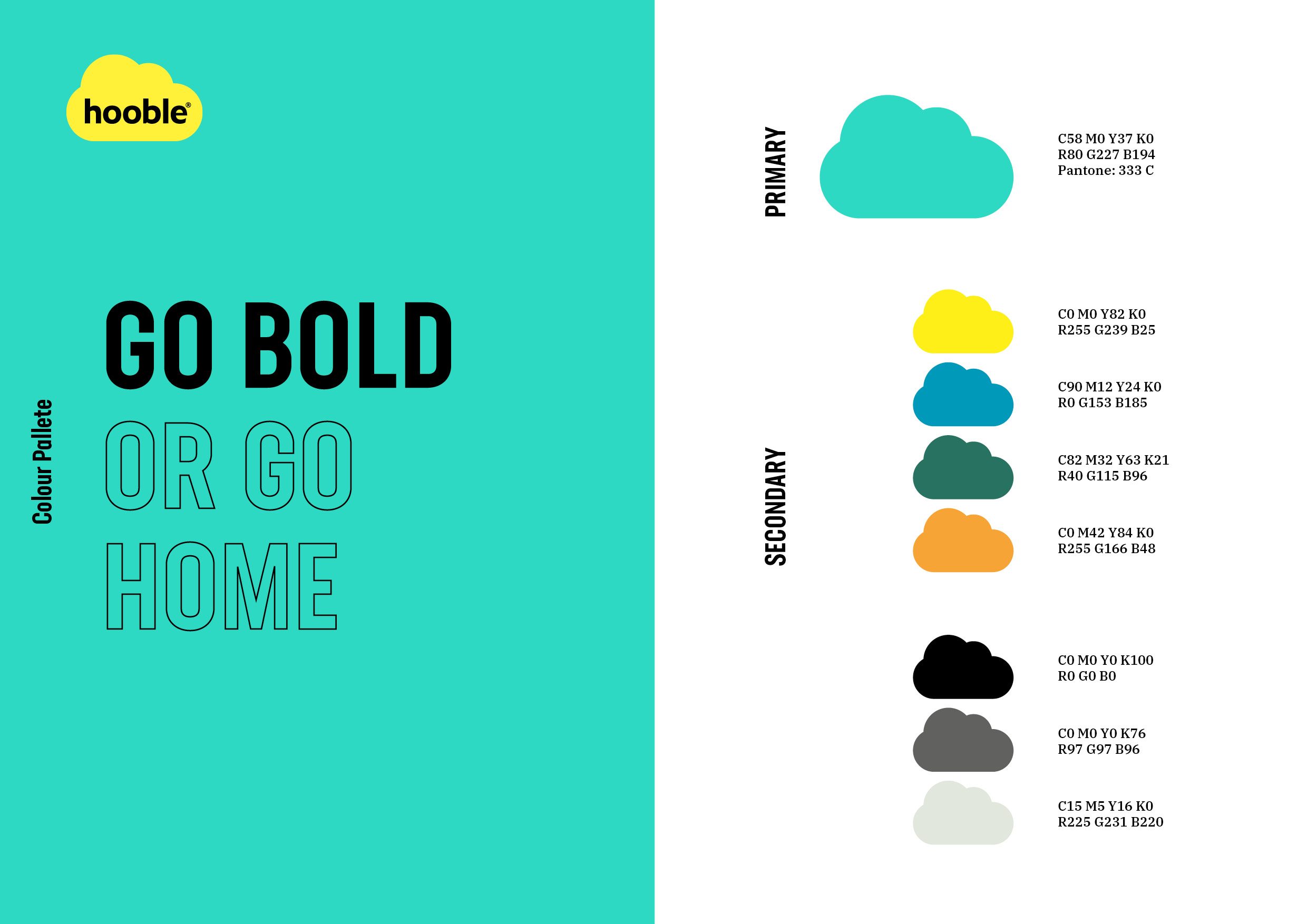 Hooble brand book - Colours
