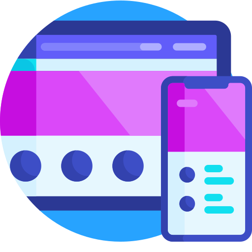 Icon ordinateur et mobile