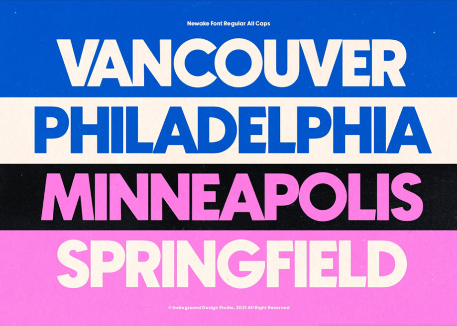 Newake sans-serif font