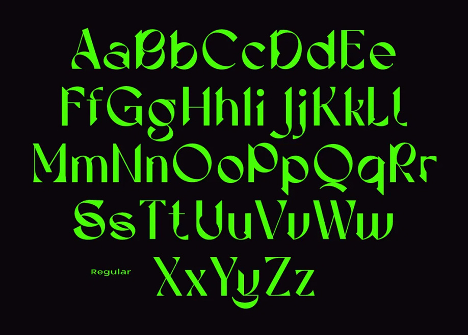 DX Sitrus display font