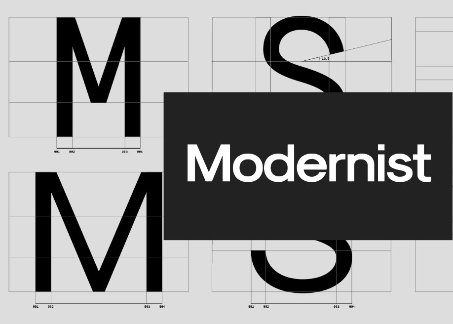 SK-Modernist: A Geometric Avant Garde like typeface