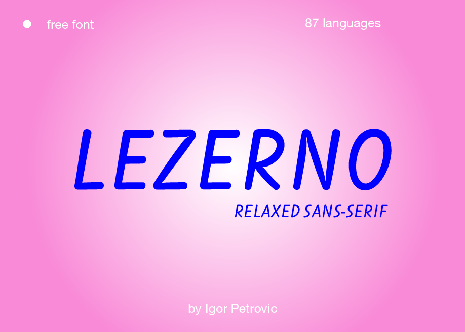 Lezerno - Uppercase Free Font