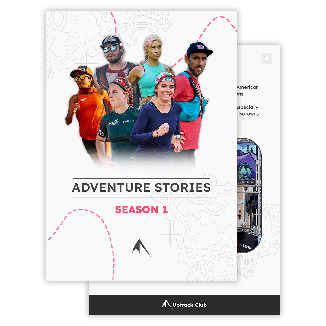 Trail running, adventure book