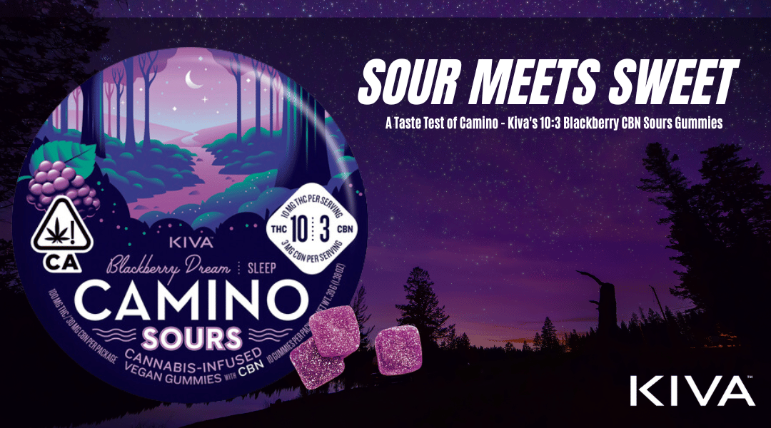 Sour Meets Sweet: A Taste Test of Camino - Kiva's 10:3 Blackberry CBN Sours Gummies