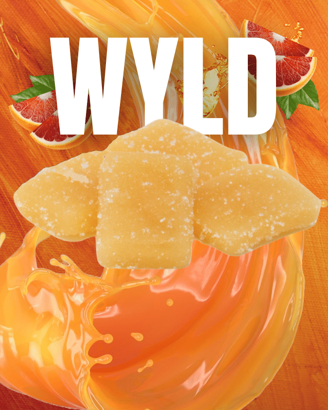 Elevate Your Adventures with Wyld's 100mg Fruit Chews - Blood Orange 1:1 CBC