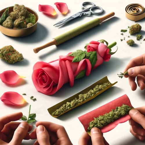 What is a rose blunt and how do I roll one