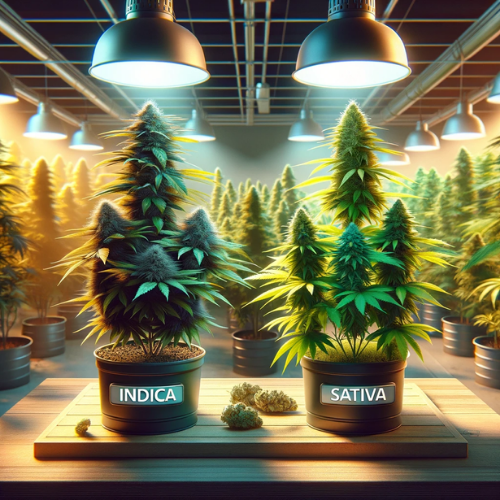 How to identify indica and sativa plants