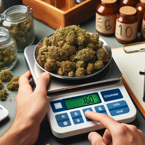 How many ounces are in a pound of weed?