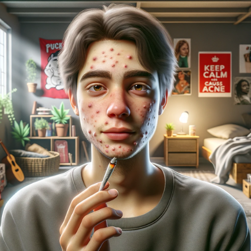 Does smoking weed cause acne?