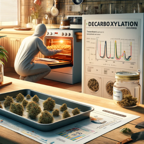 Decarboxylation explained with temperature charts