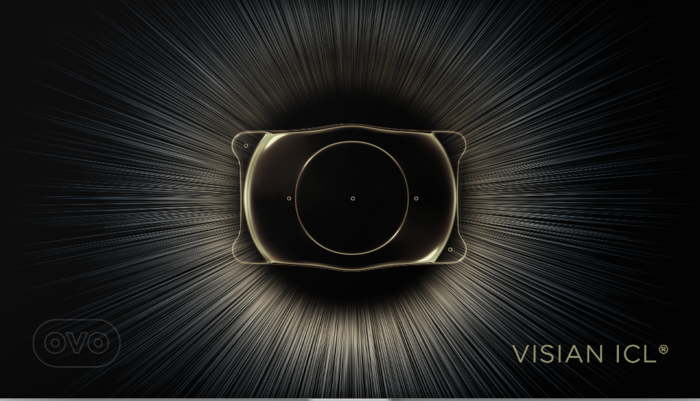 OVO illustration of Visian ICL