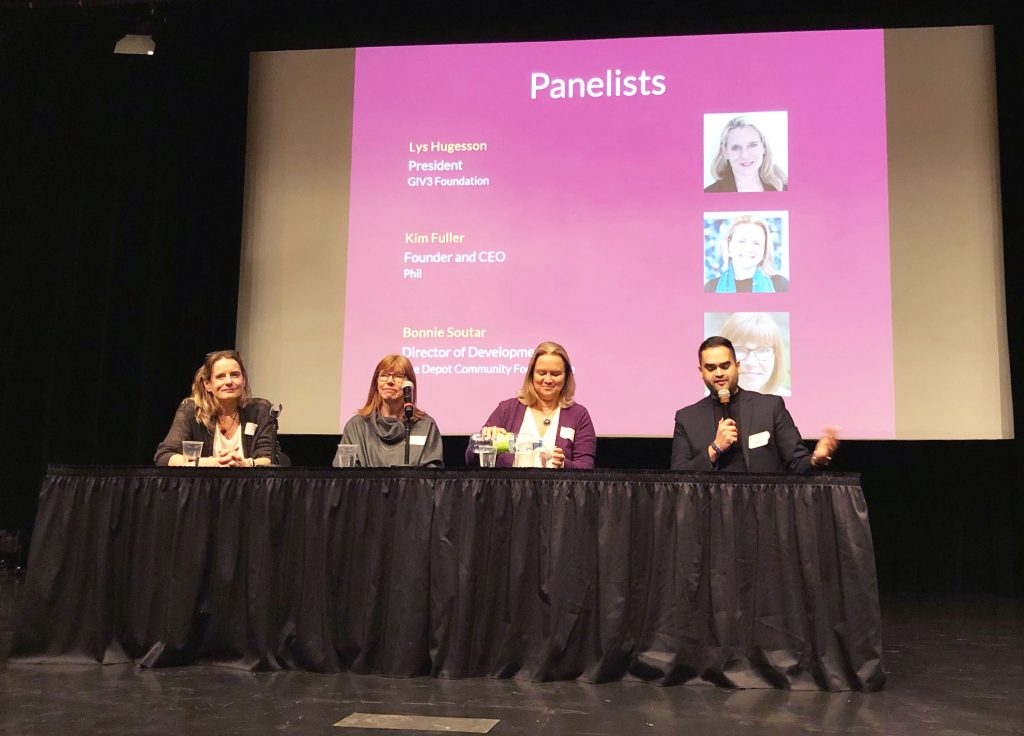 Montreal Charity Roadshow panelists.