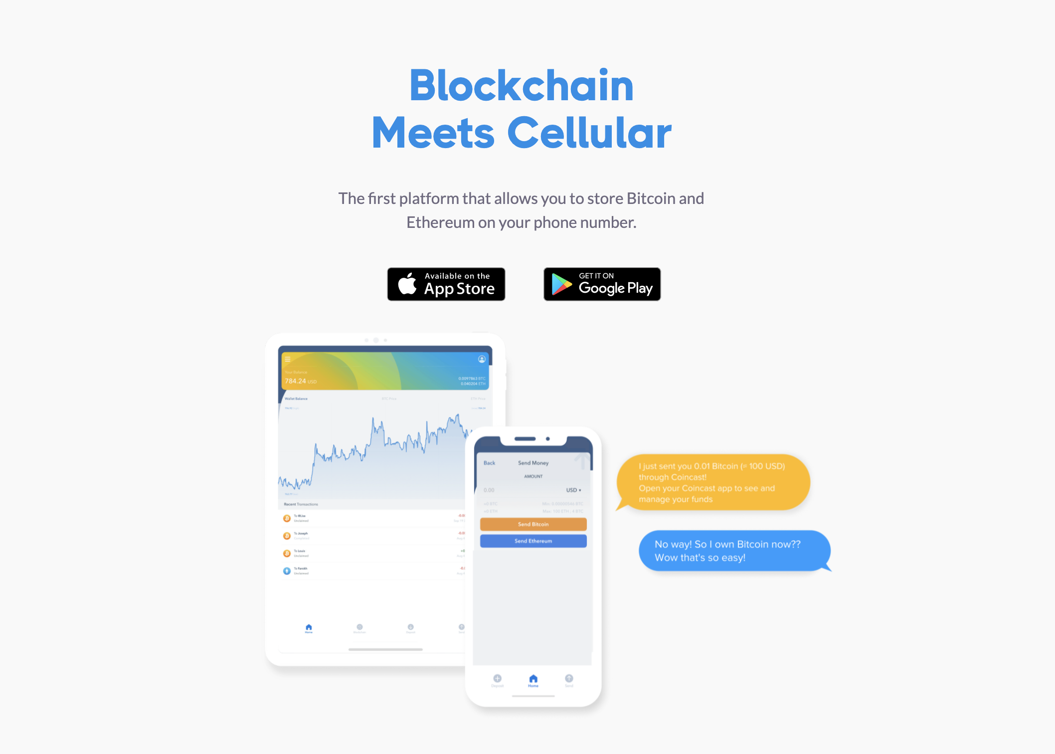 Coincast - Send Crypto with Your Phone Number
