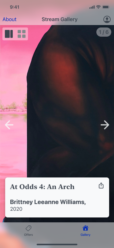 Artwork display screen
