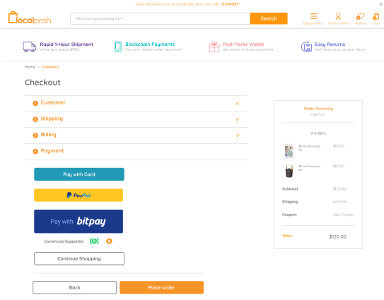 Localposh checkout 4