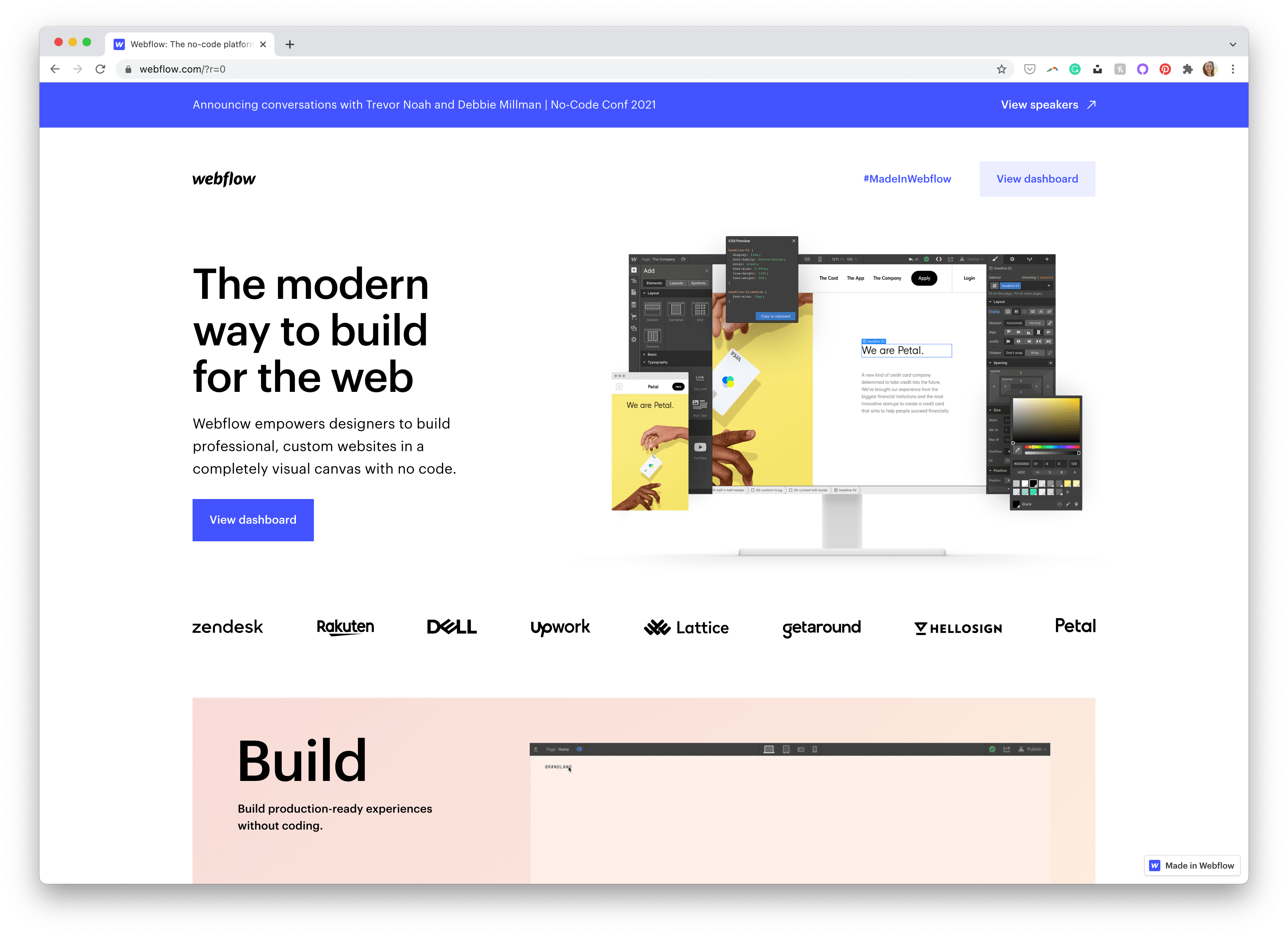 Webflow Home Page