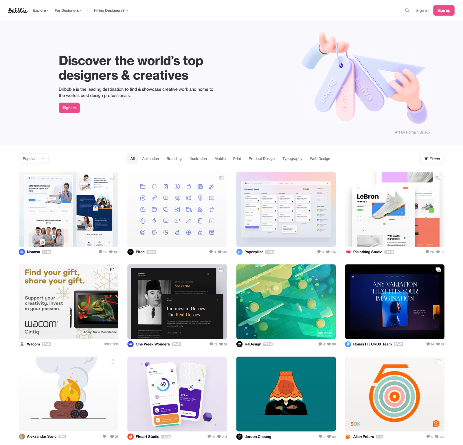 Dribbble: Discover the world’s top designers and creatives
