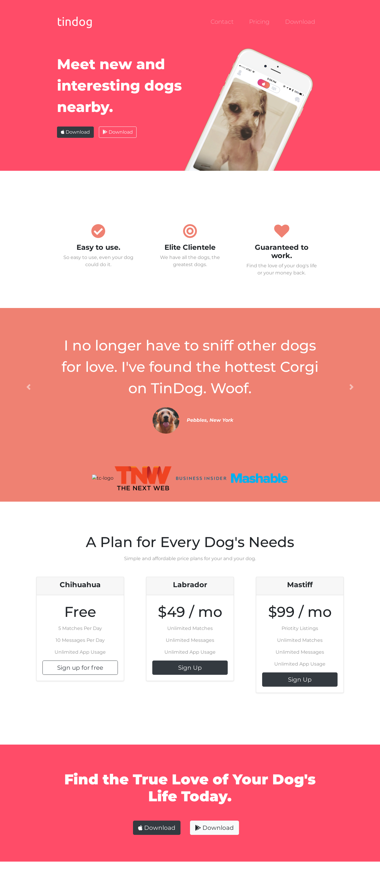 TinDogProject Page