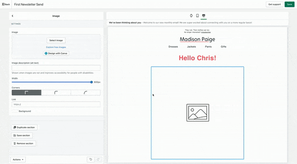 Video showing how to insert an image