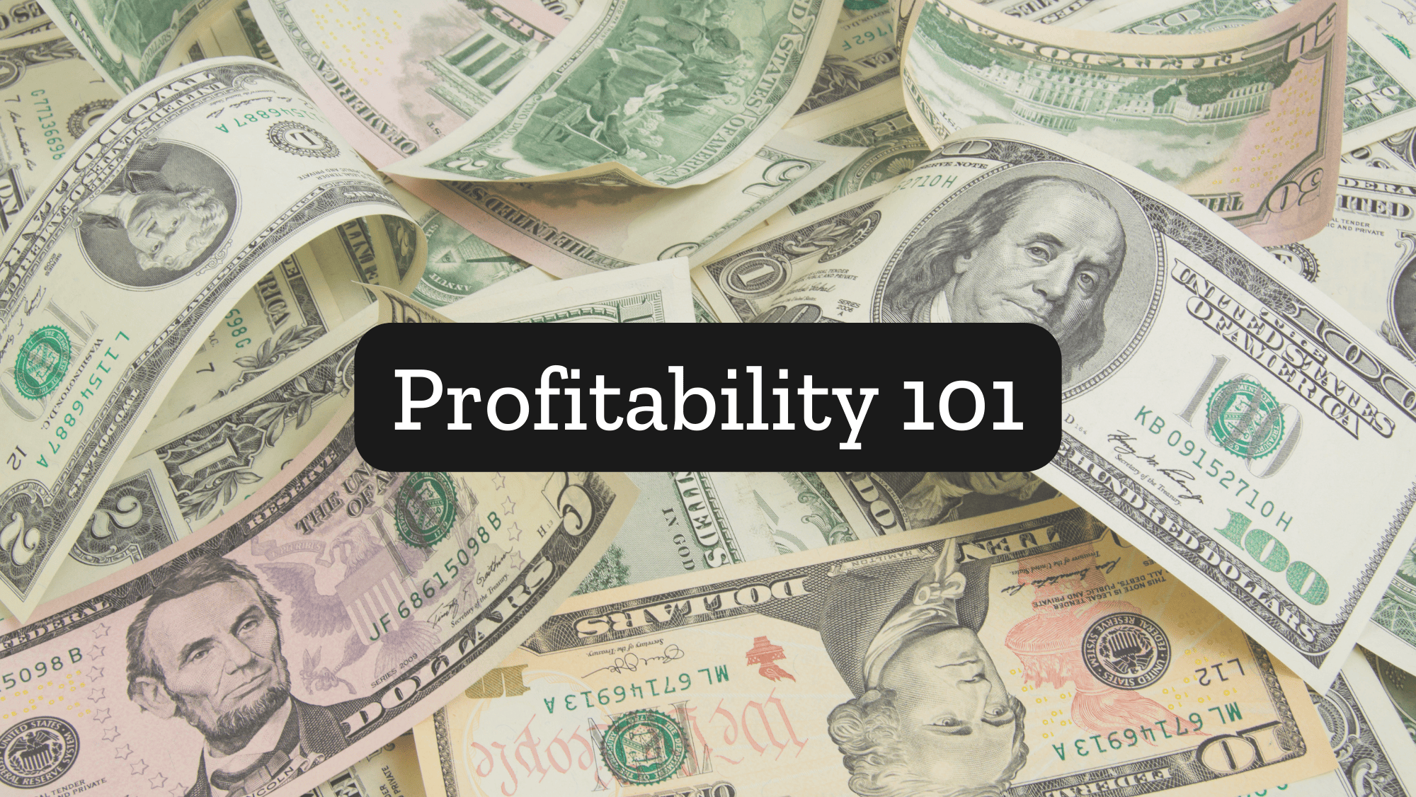 What are the basics behind profitability?