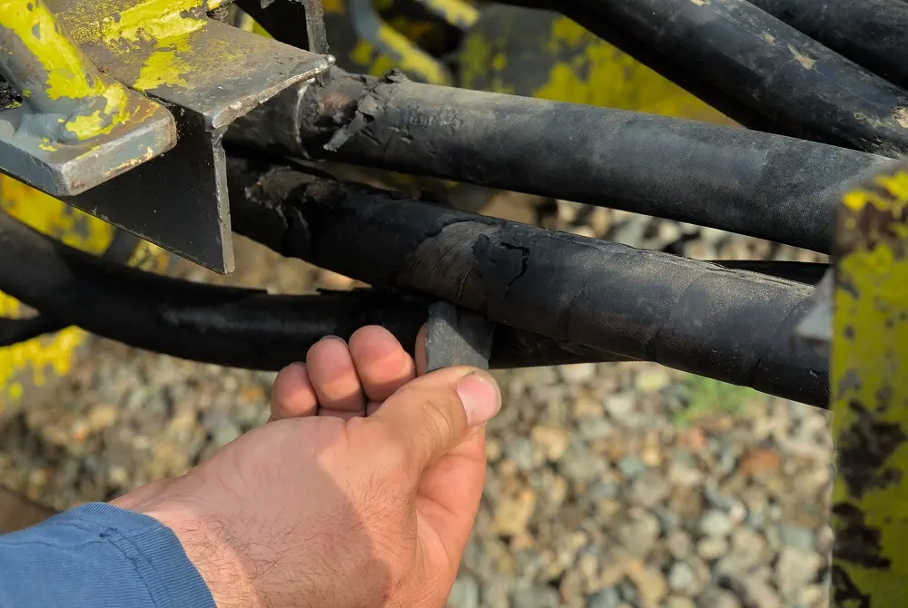 Damaged Hydraulic Lines