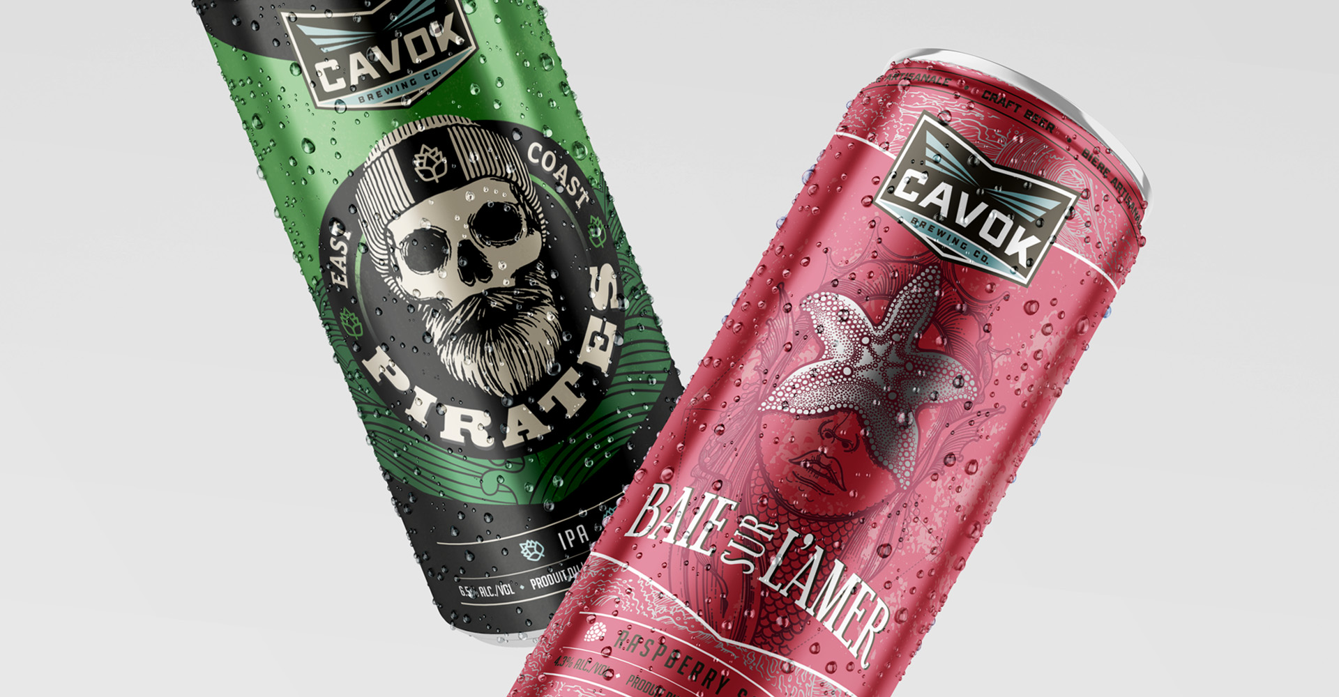 Cannette packaging de bière de Cavok (stratégie, design, branding, communication marketing, Web, publicité)