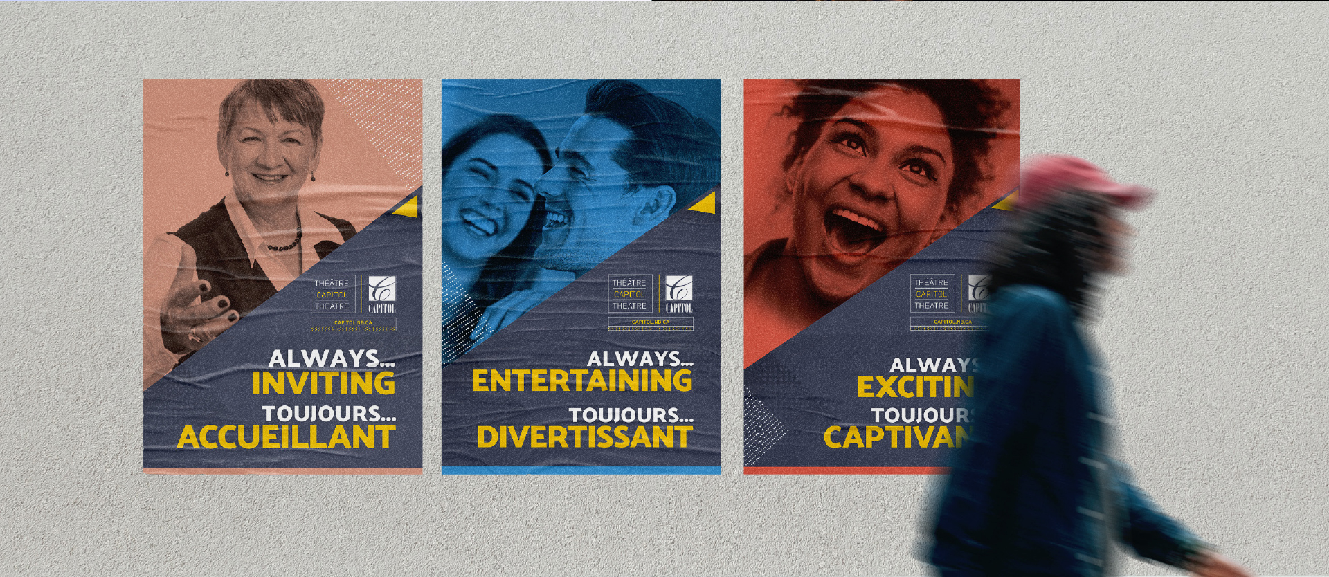 Affiches du Théâtre Capitol (stratégie, design, branding, communication marketing, Web, publicité)