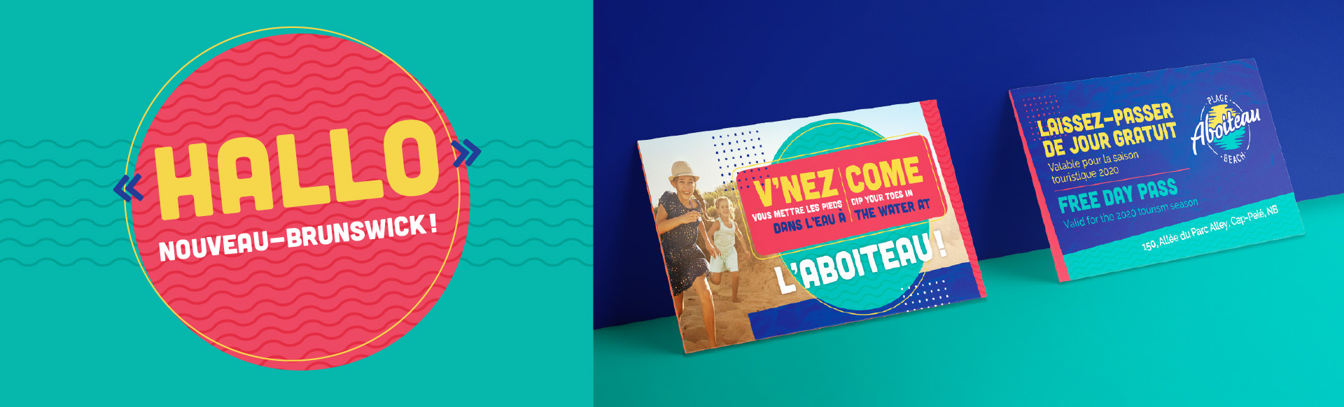 Aboiteau Beach stationary (strategy, design, branding, marketing communication, web, advertising)