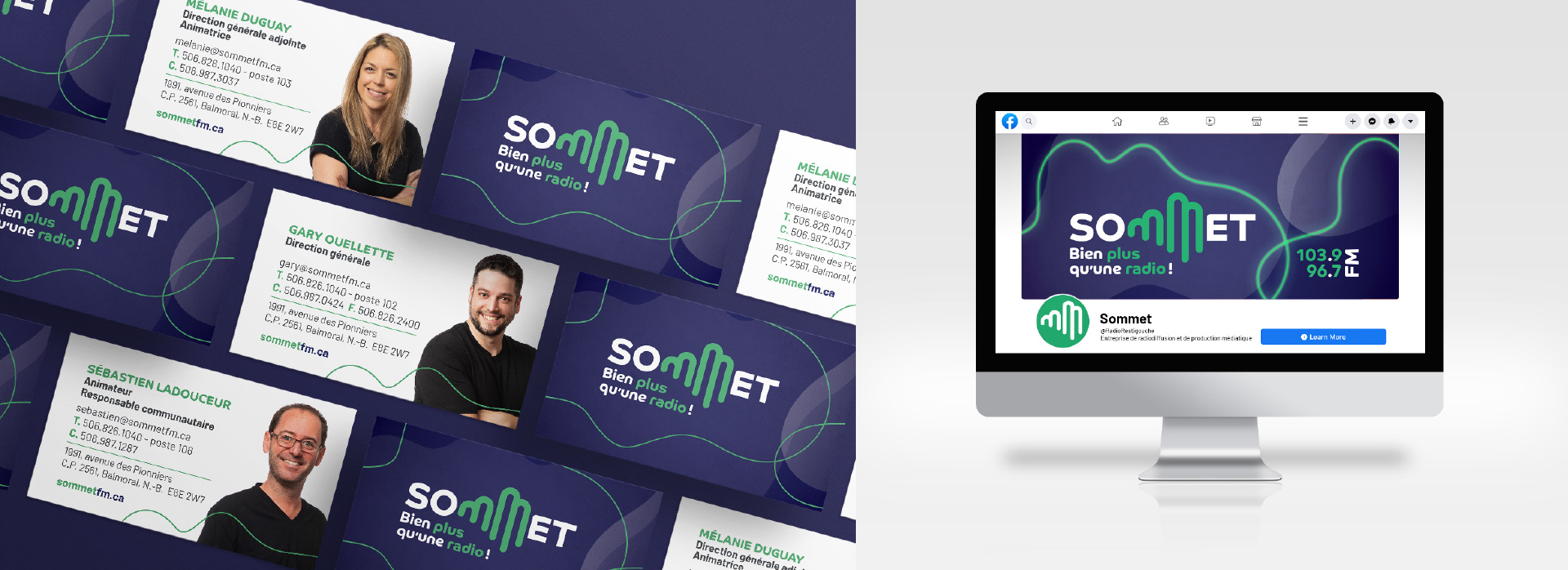 Sommet FM / CIMS Stationary (strategy, design, branding, marketing communication, web, advertising)
