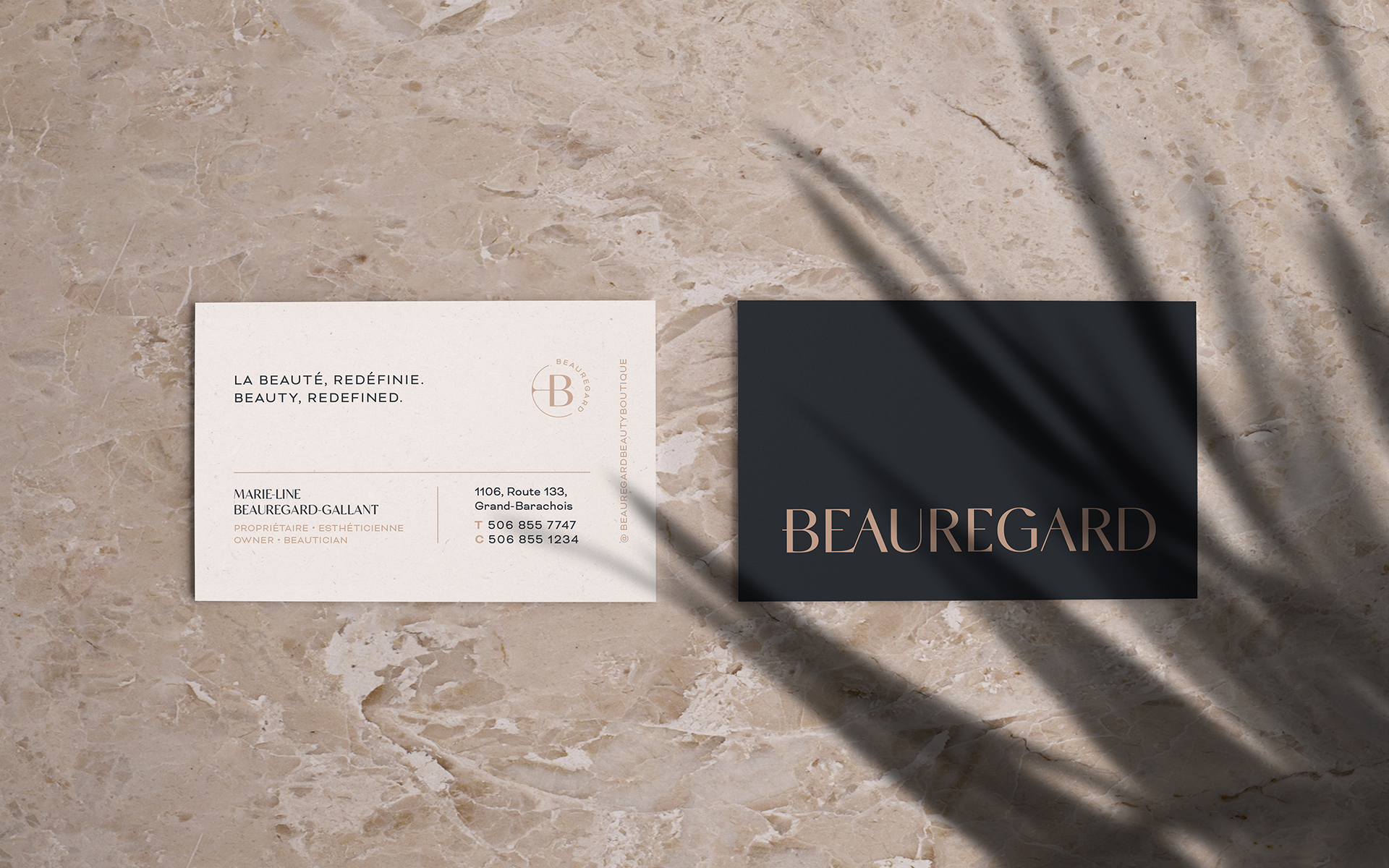 Carte d'affaire pour Beauregard