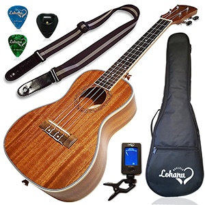 Lohanu Concert Ukulele Bundle