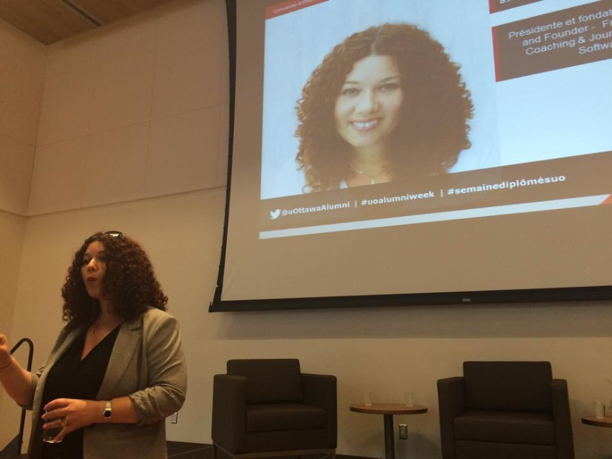 Kim ades presenting