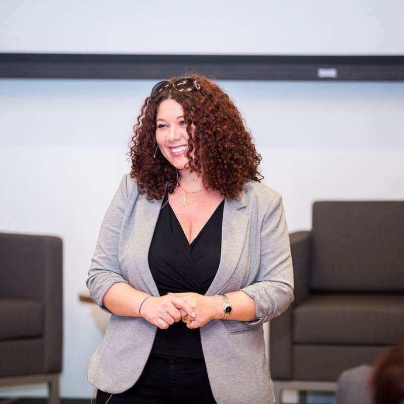 photo of Kim Ades presenting