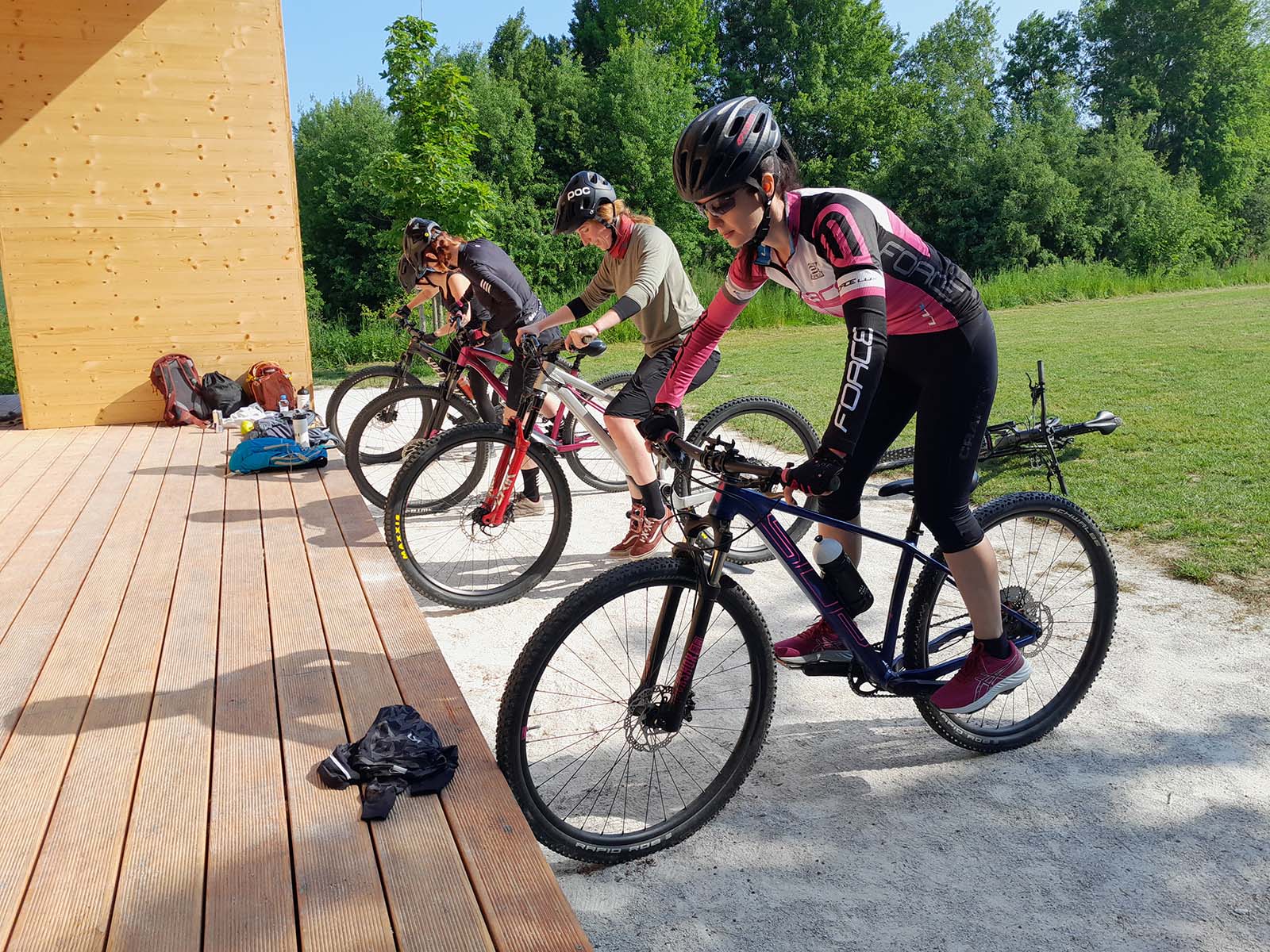 Campy Bikeskills a exhibice v lázních