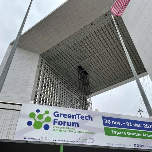 Rzilient au GreenTech Forum à la Défense à Paris, pour représenter les enjeux du Green iT