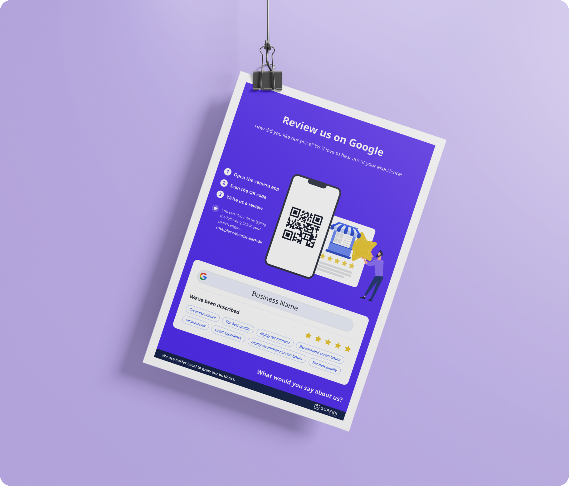 Google review poster