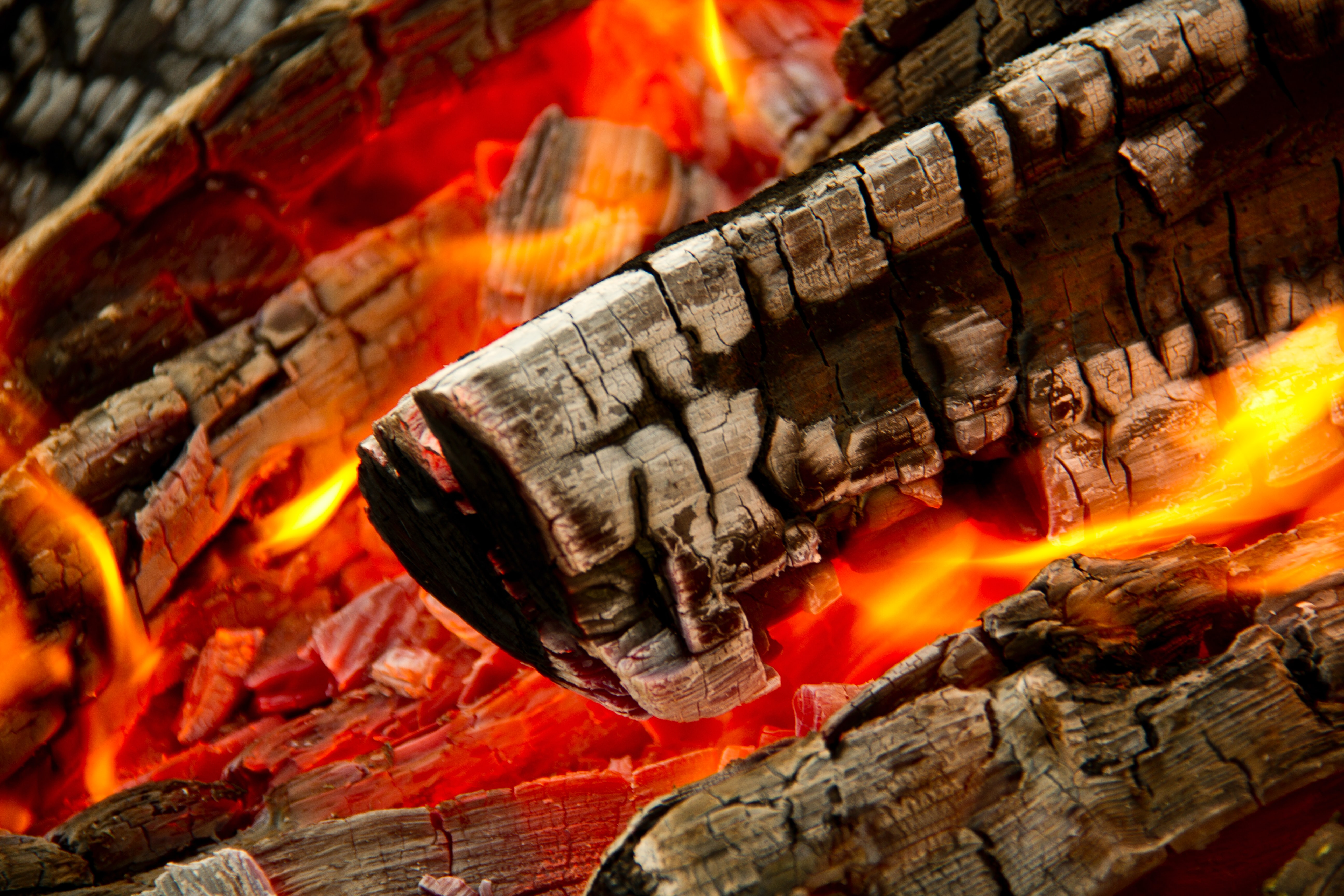 Burning firewood