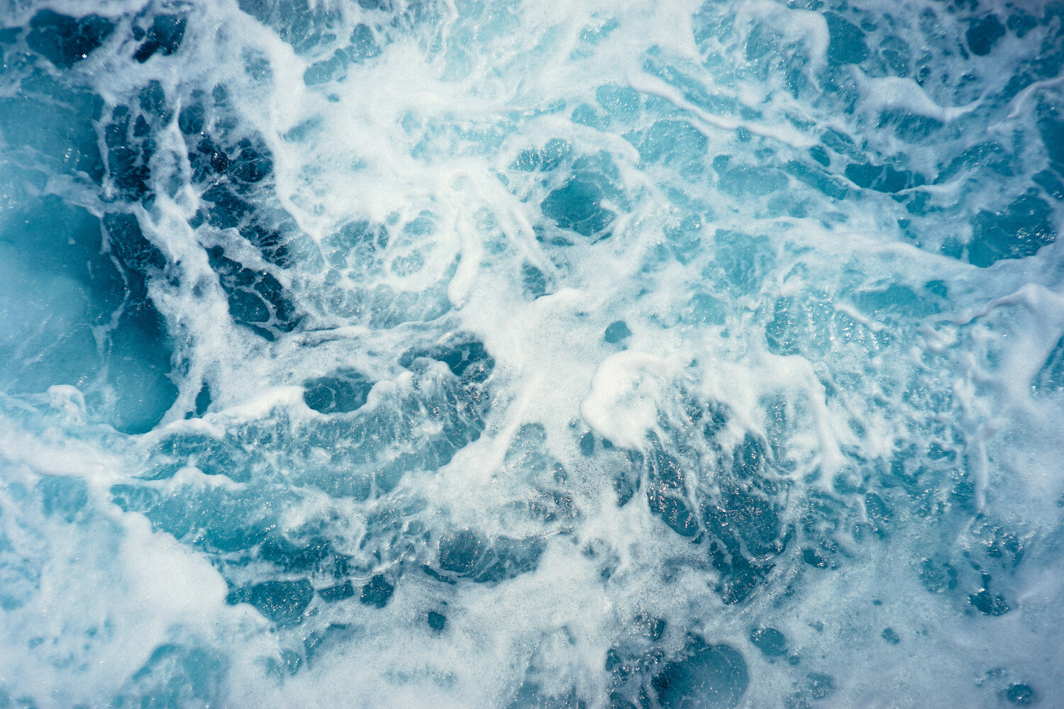 Close-up of the wild and beautiful ocean.