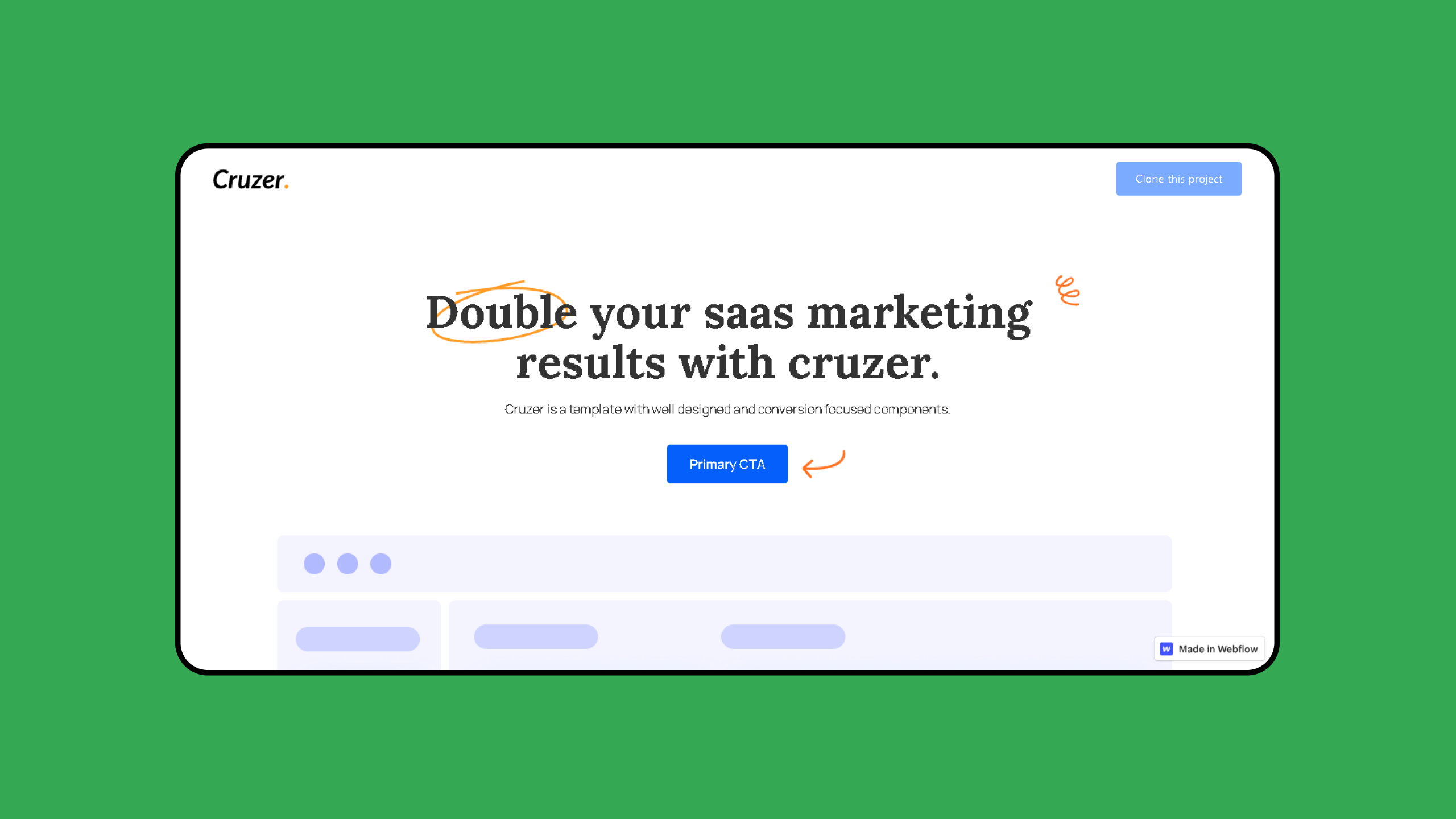 Cruzer website screengrab