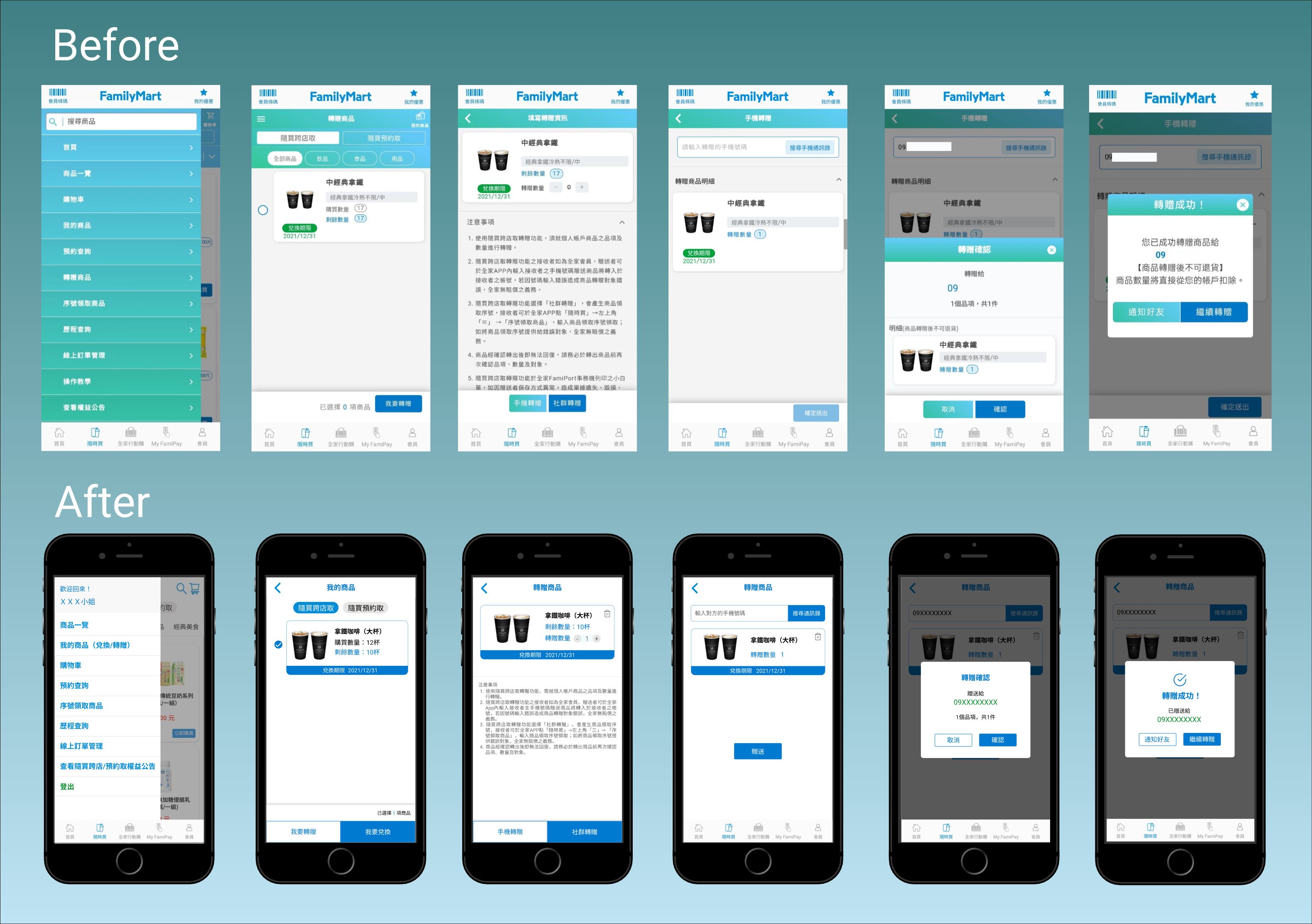 FamilyMart App Redesign Transfer