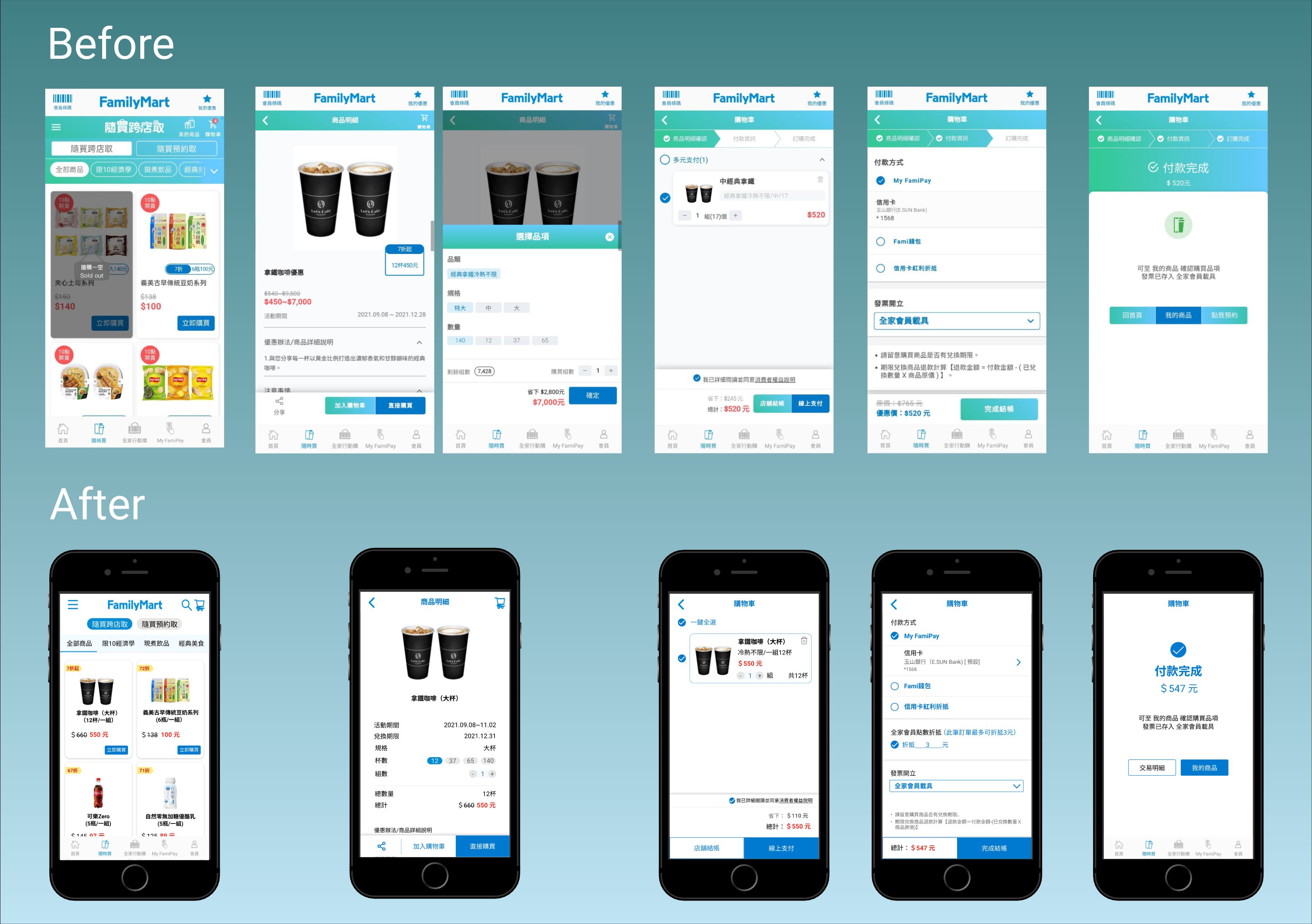 FamilyMart App Redesign Order