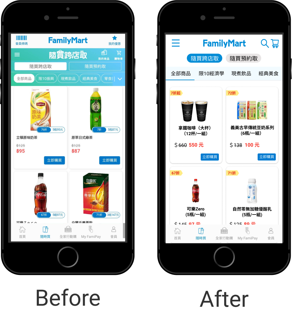FamilyMart App Redesign Homepage