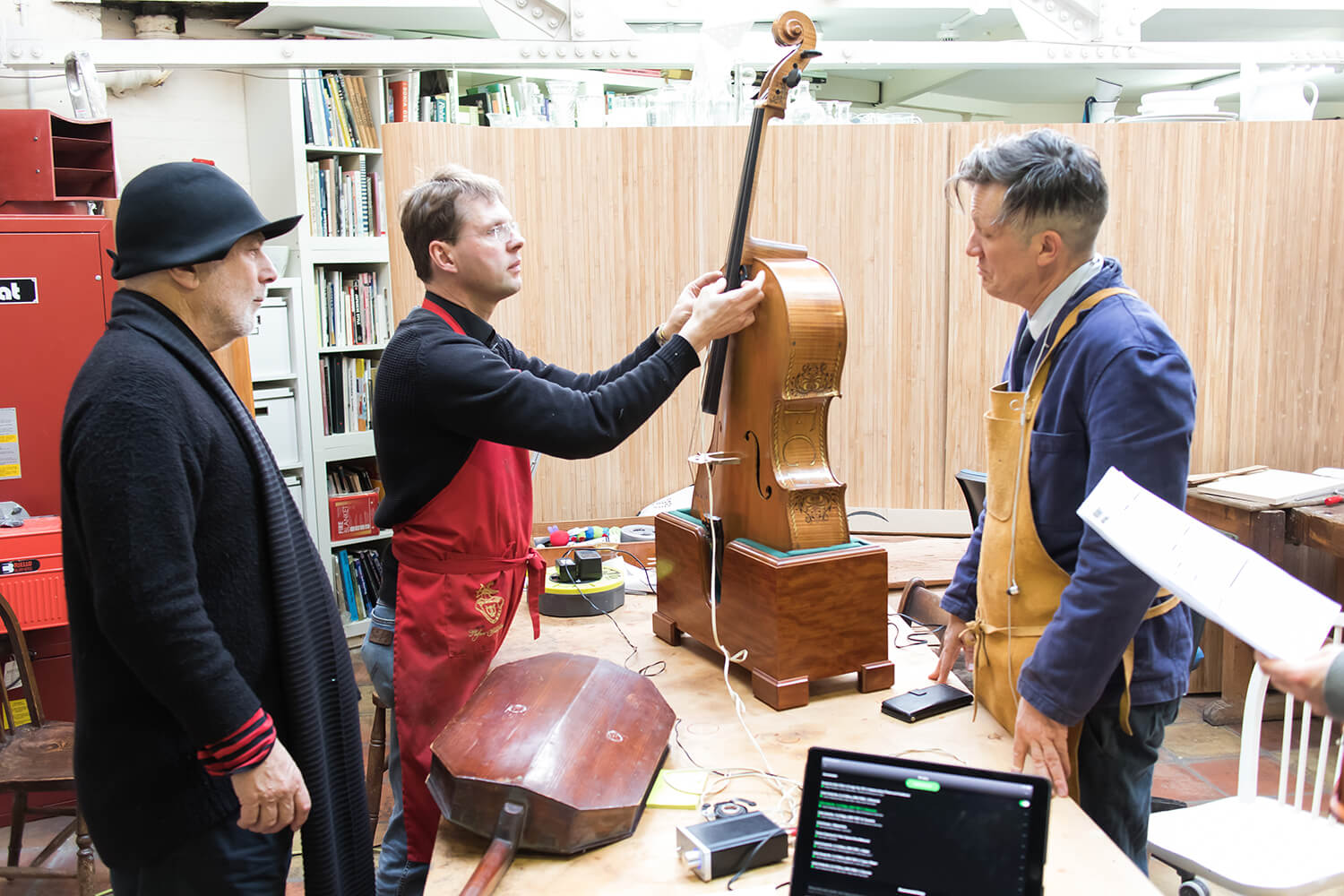 The making of Quartet. Stefan-Peter Greiner Workshop, London. Courtesy of Ron Arad.