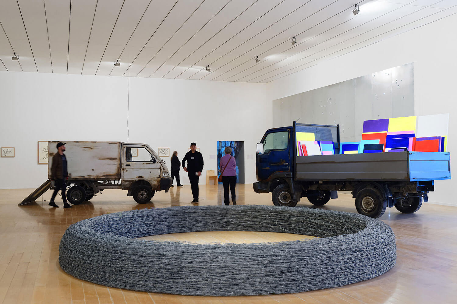 Adel Abdessemed, Salam Europe , 2006. View of the exhibition Adel Abdessemed, L’Antidote, March 9 - July 8, 2018, Contemporary Art Museum, Lyon - © Paris ADAGP 2021. Courtesy the artist and MAC Lyon.Adel Abdessemed, Salam Europe , 2006. View of the exhibition Adel Abdessemed, L’Antidote, March 9 - July 8, 2018, Contemporary Art Museum, Lyon - © Paris ADAGP 2021. Courtesy the artist and MAC Lyon.